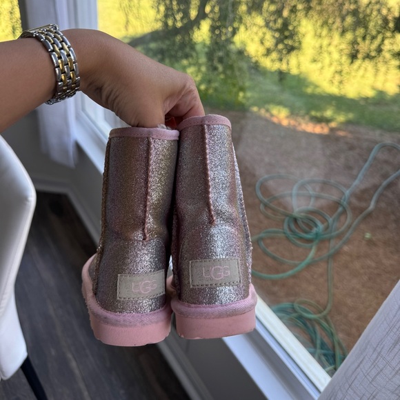 UGG Sparkly Pink Boots 7c - Picture 2 of 5